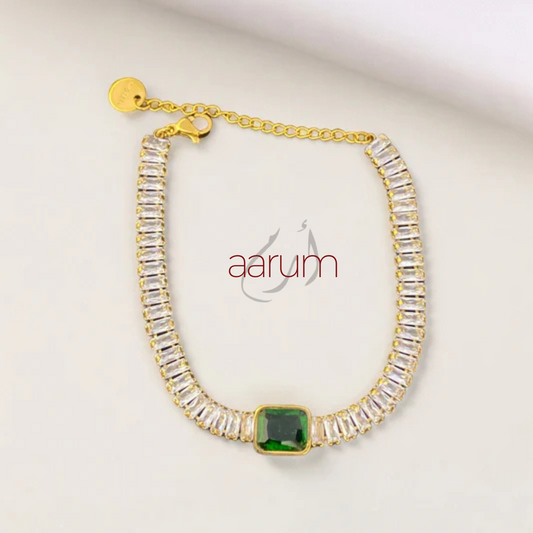 JAZZY GREEN DIAMOND BRACELET