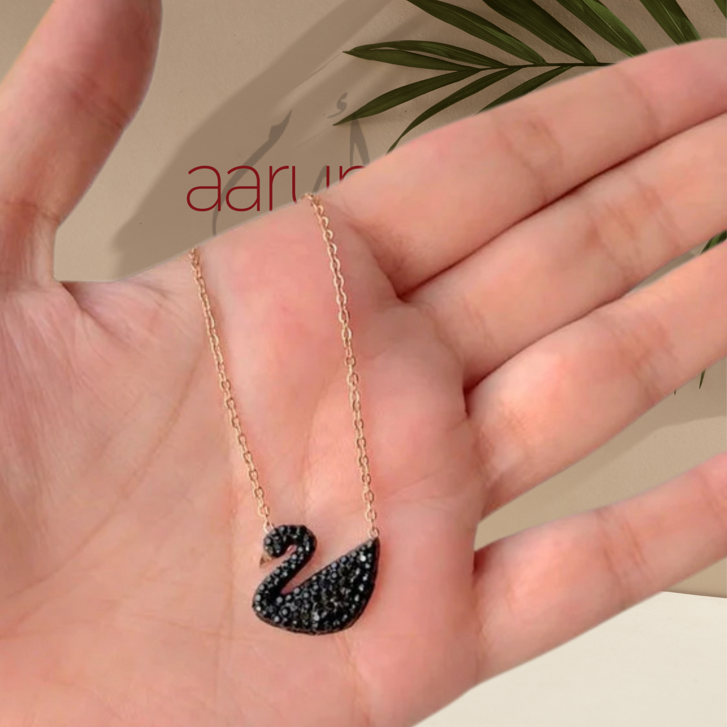 Midnight Swan Pendant